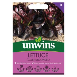 Unwins Herb Lettuce Cos Moonred - 250 Seeds